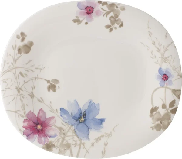 boutique paris Villeroy & Boch Assiette Plate Ovale Mariefleur Gris Basic 1