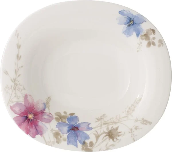 Villeroy & Boch Assiette à Soupe Ovale Mariefleur Gris Basic en ligne 1