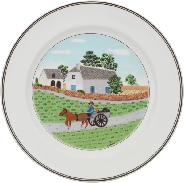 marques pas cher Villeroy & Boch Assiette Plate Bauer Design Naif 1