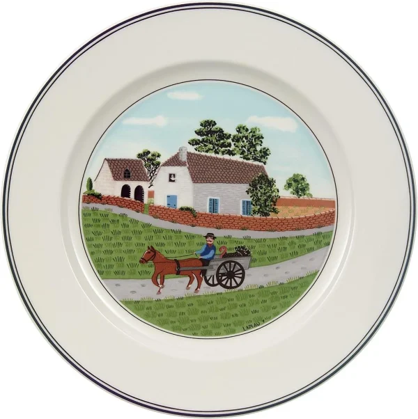 outlet soldes Villeroy & Boch Assiette à Déjeuner Bauer Design Naif 1