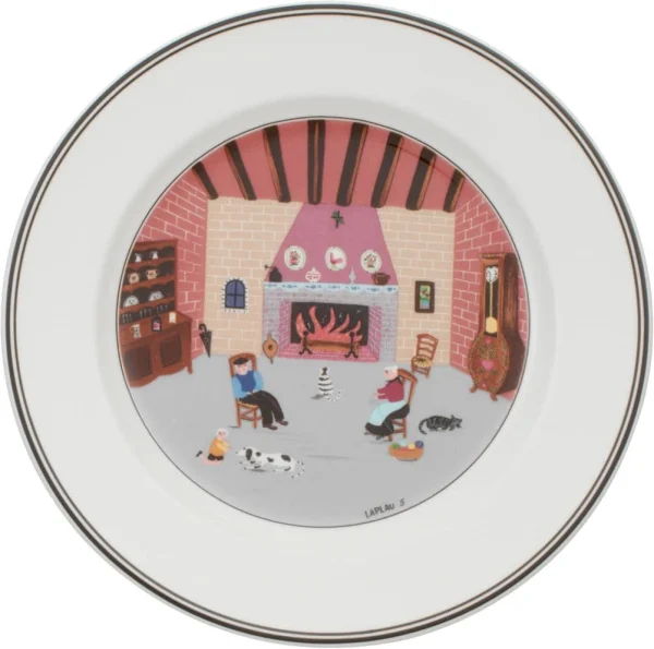 magasin pour Villeroy & Boch Assiette à Déjeuner Cheminée Design Naif 1