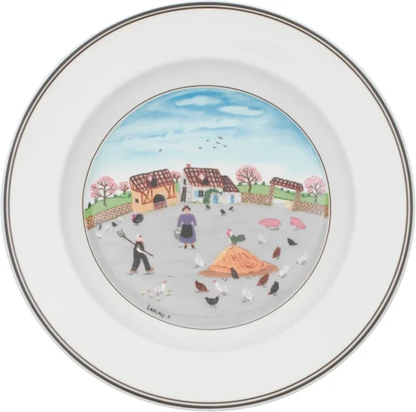 Villeroy & Boch Assiette à Soupe Poulet Design Naif belle 1