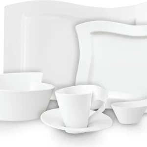 Villeroy & Boch Assiette à Déjeuner Rectangulaire NewWave exclusivement disponibles 7